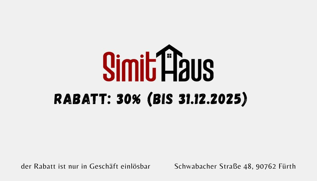 Simit-Haus Jubiläumsbonus – 30 % sparen